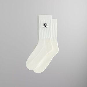 Kith for BMW Rondel Crew Socks white FW24 One Size. Brand new with tags.